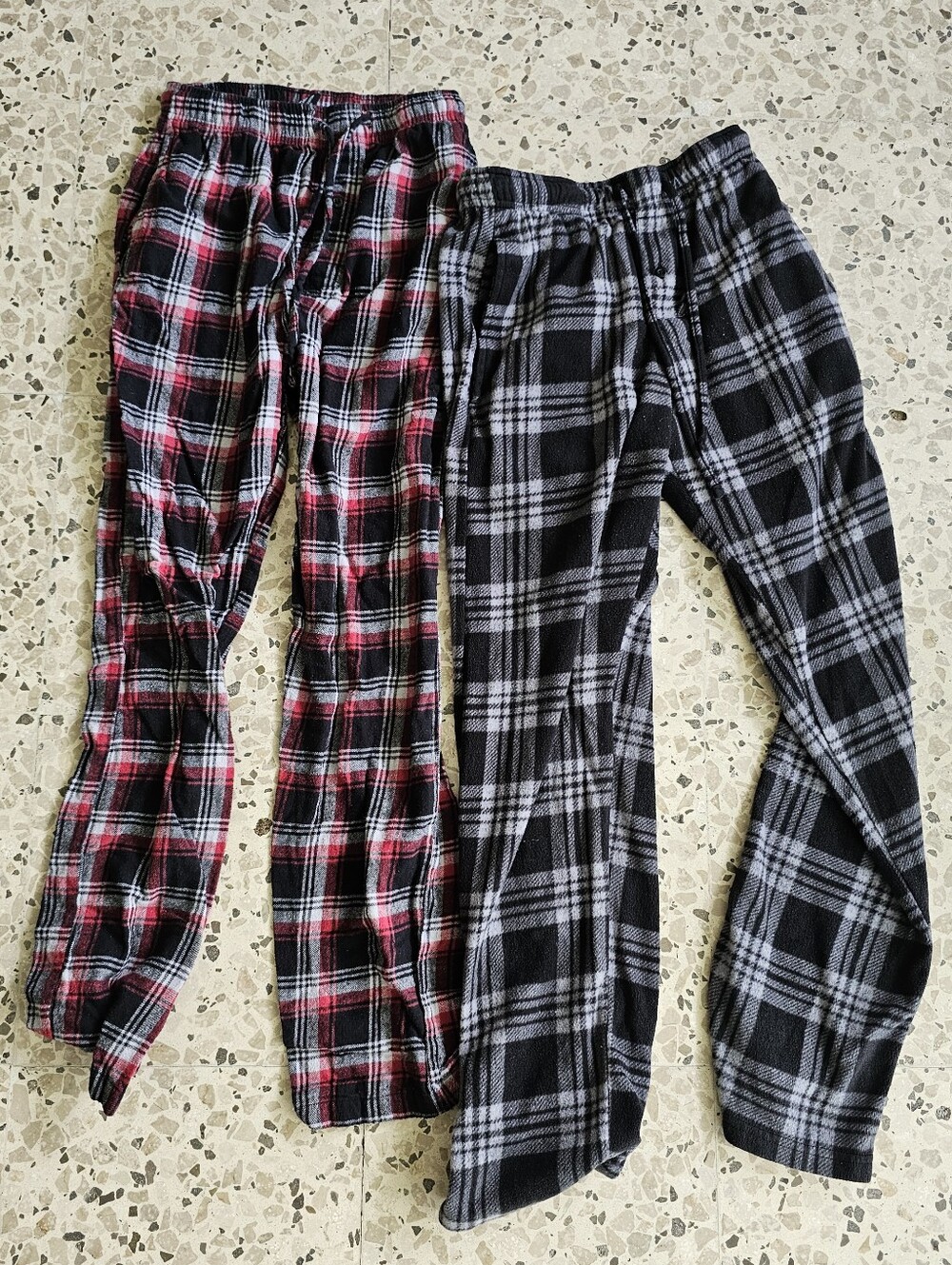Hanes Plaid Pants - Red & Black and Black & Gray